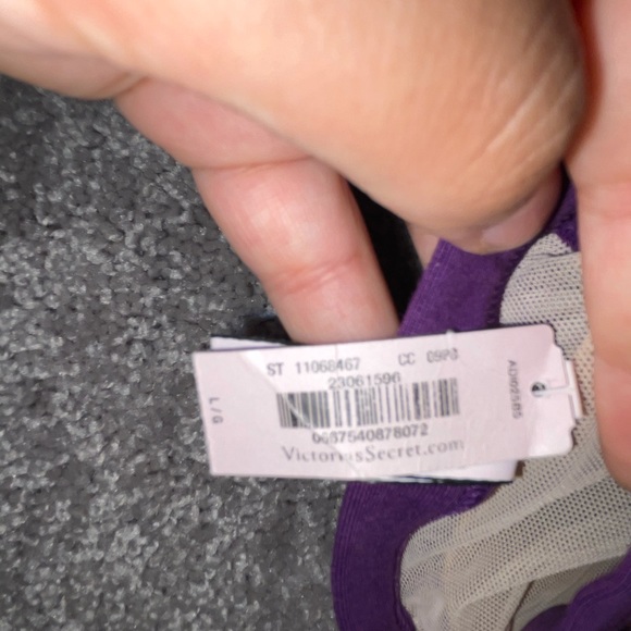 NWT victoria Secret Purple Bralette bra floral - Picture 4 of 5